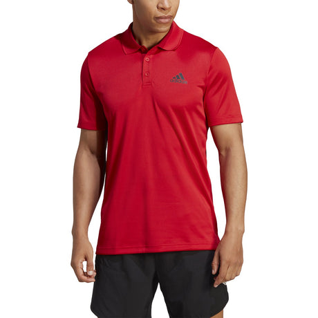 adidas Mens Designed to Move Three Stripes Polo Shirt Adidas