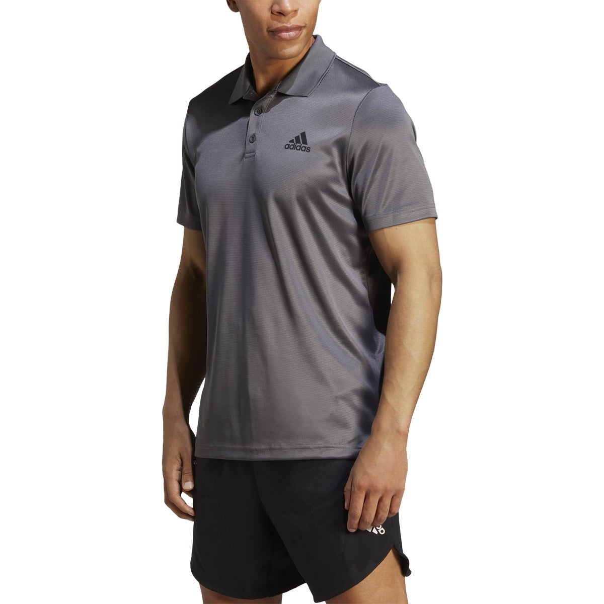 adidas Mens Designed to Move Three Stripes Polo Shirt Adidas