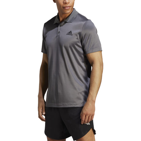 adidas Mens Designed to Move Three Stripes Polo Shirt Adidas