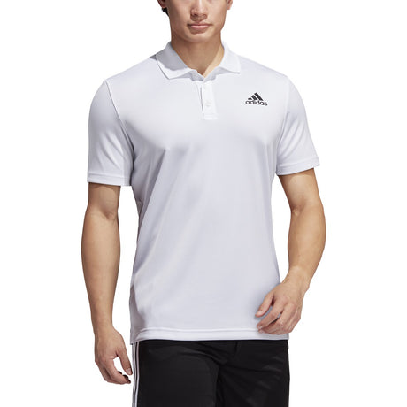 adidas Mens Designed to Move Three Stripes Polo Shirt Adidas