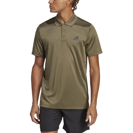 adidas Mens Designed to Move Three Stripes Polo Shirt Adidas