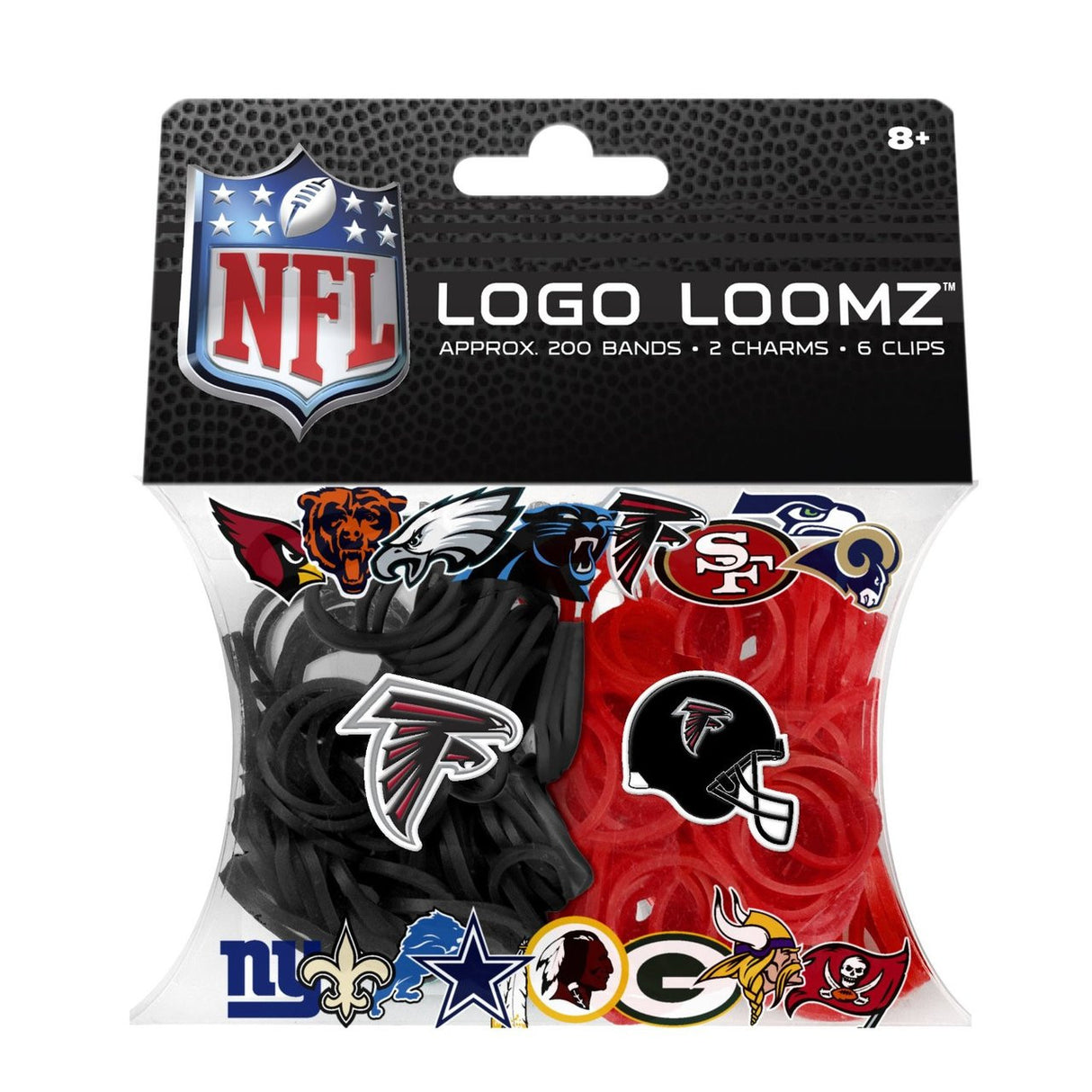 Forever Collectibles Atlanta Falcons Logo Loomz Filler Pack Fan Gear NFL Atlanta Falcons