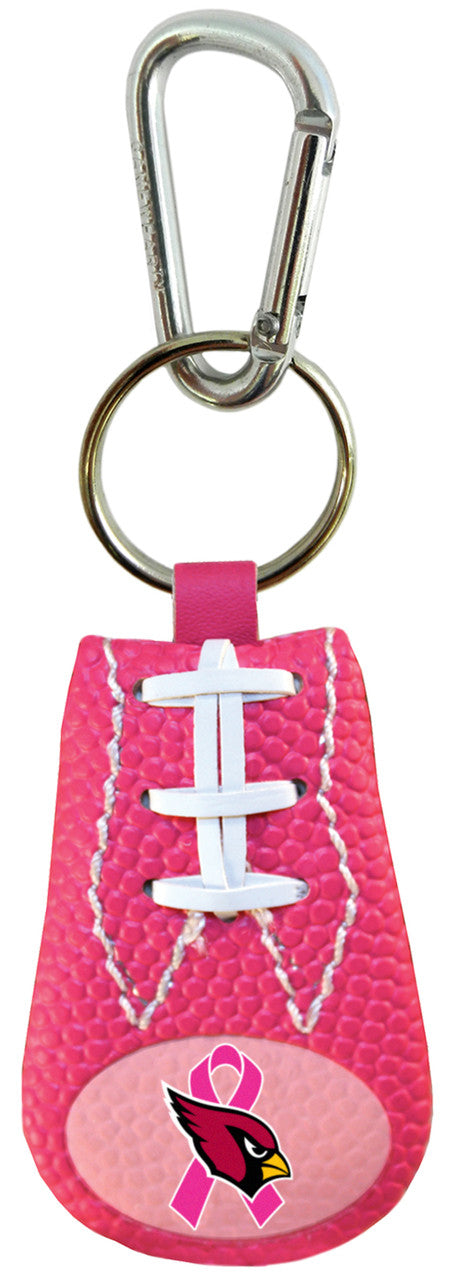 Gamewear Arizona Cardinals Pink Ribbon Breast Cancer Awareness Football Keychain Fan Gear NFL Arizona Cardinals