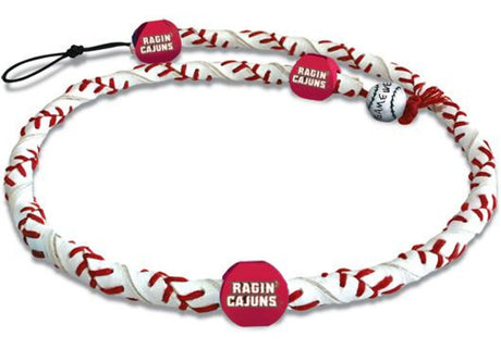 Gamewear Louisiana Lafayette Ragin Cajuns Frozen Rope Classic Baseball Necklace Fan Gear NCAA Louisiana Lafayette Ragin Cajuns