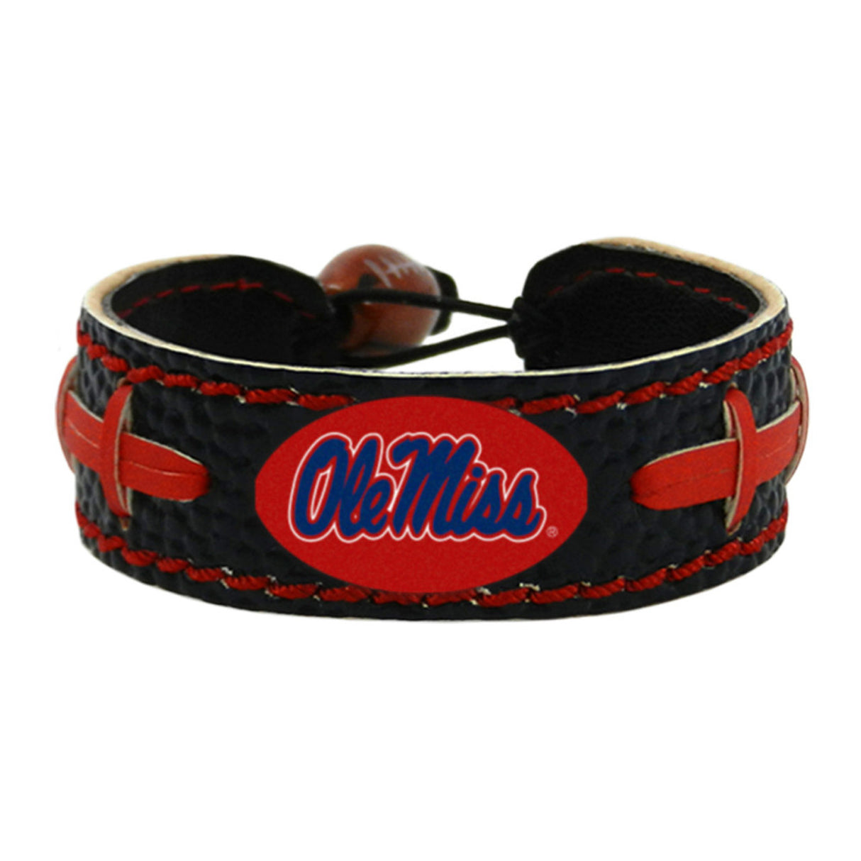 Gamewear Mississippi Rebels Team Color Football Bracelet Fan Gear NCAA Mississippi Rebels