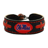 Gamewear Mississippi Rebels Team Color Football Bracelet Fan Gear NCAA Mississippi Rebels