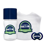 Baby Fanatic Seattle Seahawks 3 Piece Baby Gift Set Fan Gear NFL Seattle Seahawks