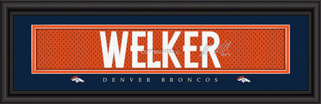 Prints Charming Denver Broncos Wes Welker Signature Style Print 8x24 Fan Gear NFL Denver Broncos
