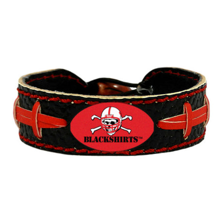 Gamewear Nebraska Cornhuskers Blackshirts Team Color Football Bracelet Fan Gear NCAA Nebraska Cornhuskers