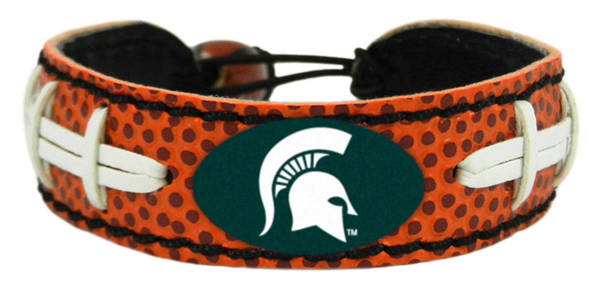 Gamewear Michigan State Spartans Classic Football Bracelet Fan Gear NCAA Michigan State Spartans