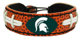 Gamewear Michigan State Spartans Classic Football Bracelet Fan Gear NCAA Michigan State Spartans