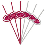 Pangea Brands Virginia Tech Hokies Team Sipper Straws Fan Gear NCAA Virginia Tech Hokies