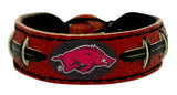 Gamewear Arkansas Razorbacks Team Color Football Bracelet Fan Gear NCAA Arkansas Razorbacks