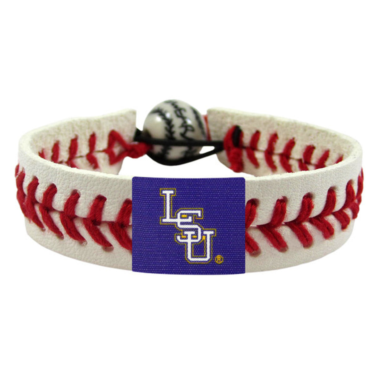 Gamewear LSU Tigers Alternate Classic Baseball Bracelet Fan Gear NCAA LSU Tigers