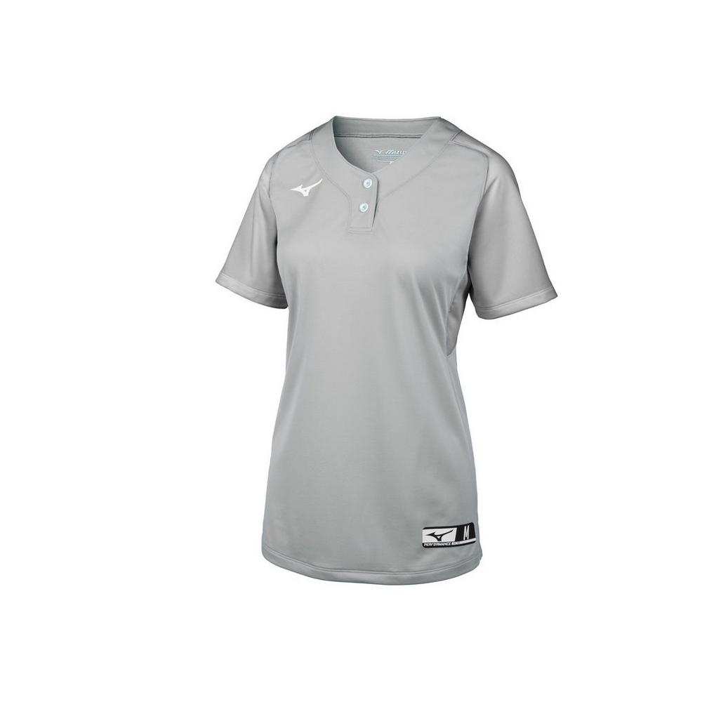 Mizuno Youth Aerolite 2-Button Softball Jersey Mizuno