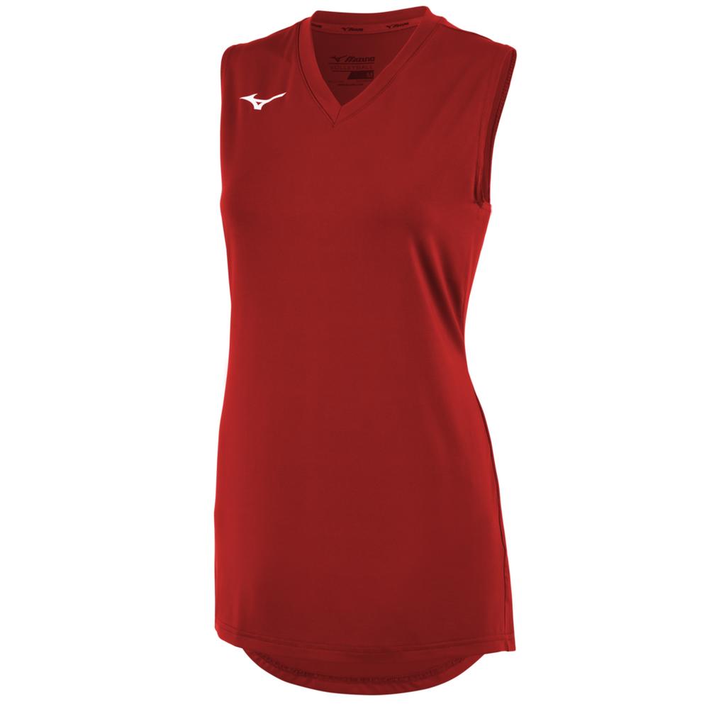 Mizuno Youth Girl's Sleeveless V-Neck Volleyball Jersey Mizuno