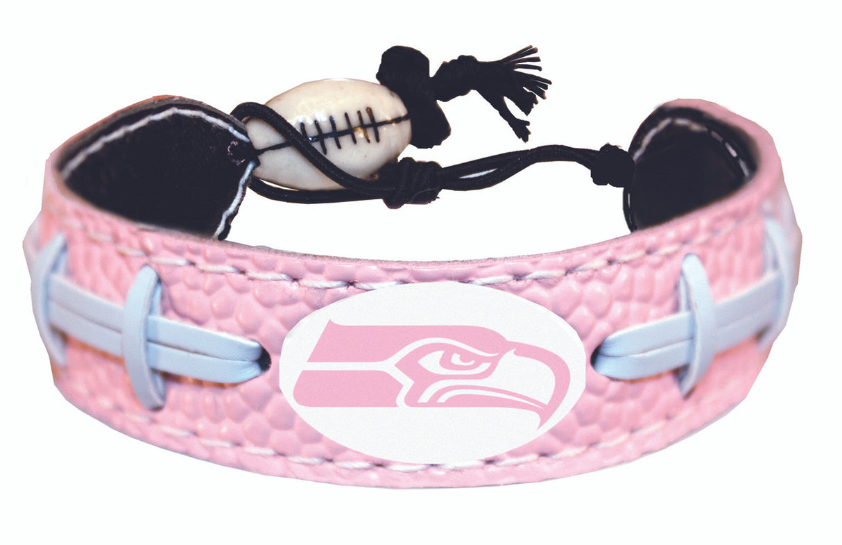 Gamewear Seattle Seahawks Pink Football Bracelet Fan Gear NFL Seattle Seahawks