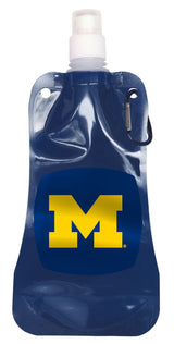 BOELTER Michigan Wolverines 16oz Foldable Water Bottle Fan Gear NCAA Michigan Wolverines
