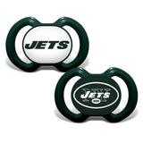 Baby Fanatic New York Jets Pacifier 2 Pack Fan Gear NFL New York Jets