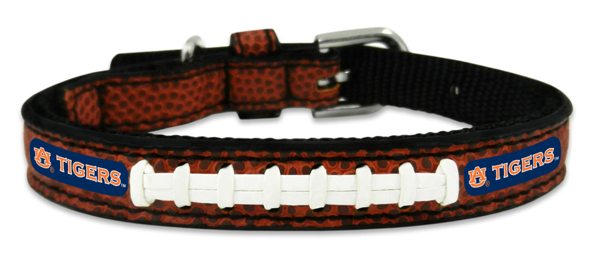Gamewear Auburn Tigers Classic Leather Football Pet Collar Toy Fan Gear NCAA Auburn Tigers