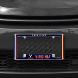 Rico Industries NCAA Virginia Cavaliers Classic 12" x 6" Chrome License Plate Frame-1