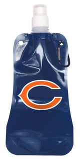 BOELTER Chicago Bears 16oz Foldable Water Bottle Fan Gear NFL Chicago Bears