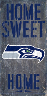 Fan Creations Seattle Seahawks Home Sweet Home Wood Sign 6"x12" Fan Gear NFL Seattle Seahawks