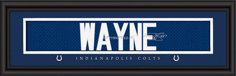 Prints Charming Indianapolis Colts Reggie Wayne Signature Style Print 8x24 Fan Gear NFL Indianapolis Colts