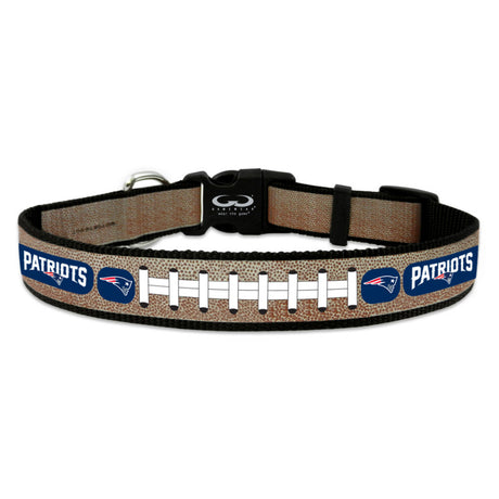 Gamewear New England Patriots Reflective Football Pet Collar Size Medium Fan Gear NFL New England Patriots