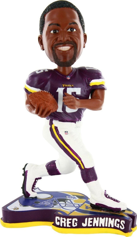 Forever Collectibles Minnesota Vikings Greg Jennings Pennant Base Bobblehead Fan Gear NFL Minnesota Vikings