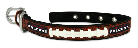 Gamewear Atlanta Falcons Leather Classic Football Pet Collar Size Small Fan Gear NFL Atlanta Falcons