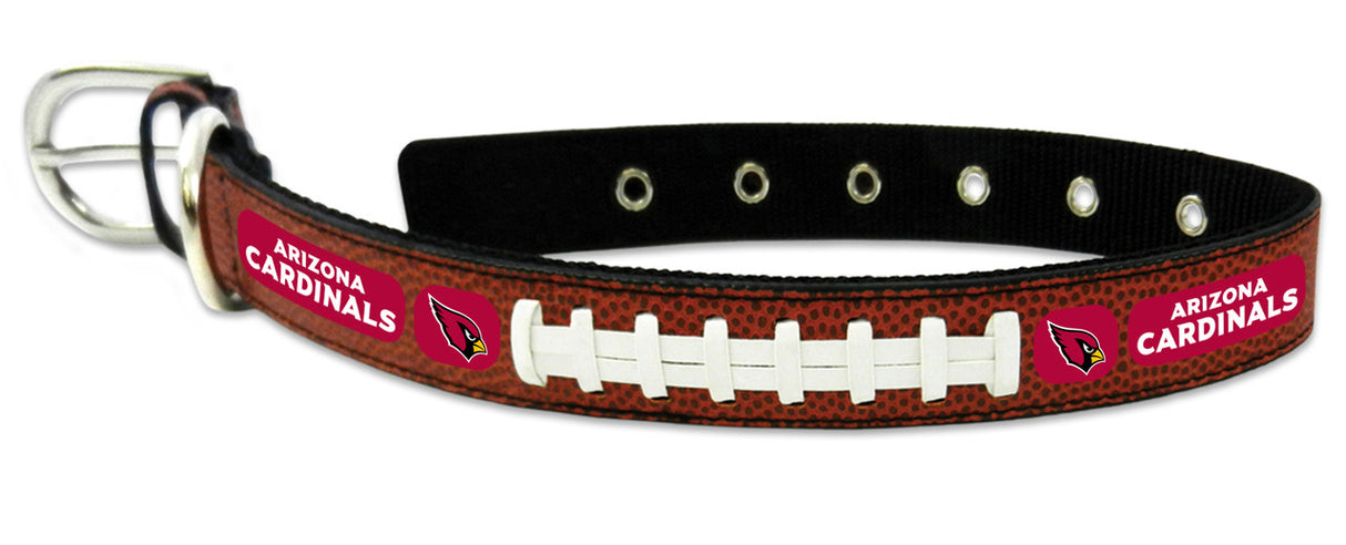Gamewear Arizona Cardinals Leather Classic Football Pet Collar Size Large Fan Gear NFL Arizona Cardinals