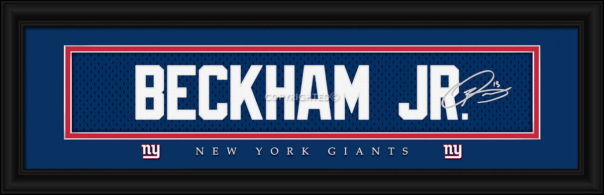 Prints Charming New York Giants Odell Beckham Jr Signature Style Print 8x24 Fan Gear NFL New York Giants