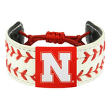 Gamewear Nebraska Cornhuskers Classic Two Seamer Bracelet Fan Gear NCAA Nebraska Cornhuskers
