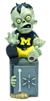 Forever Collectibles Michigan Wolverines Zombie Bank Figurine Fan Gear NCAA Michigan Wolverines