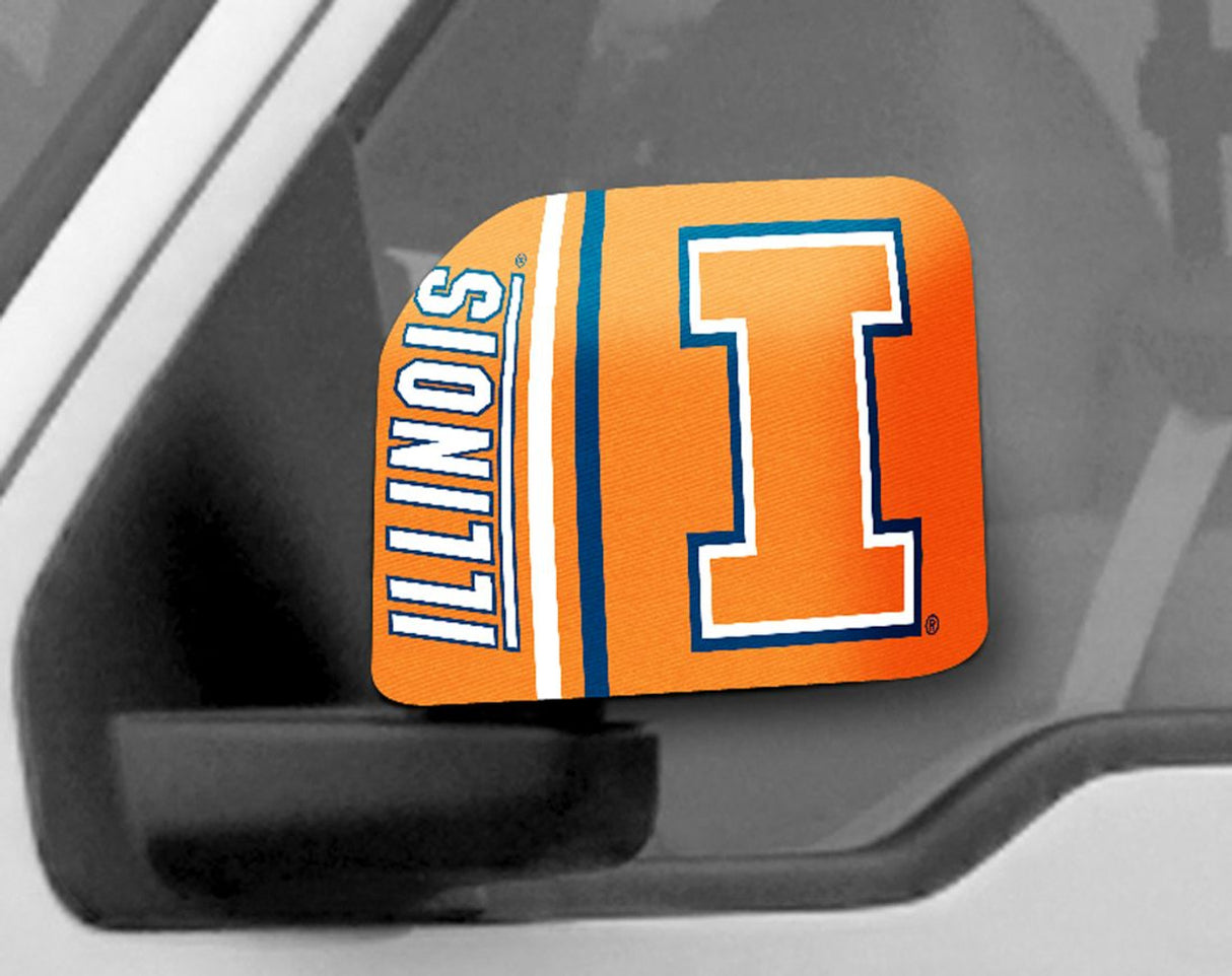Fanmats Illinois Fighting Illini Mirror Cover Large Fan Gear NCAA Illinois Fighting Illini