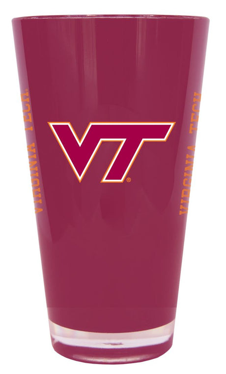 BOELTER Virginia Tech Hokies 20oz Plastic Insulated Glass Pint Fan Gear NCAA Virginia Tech Hokies