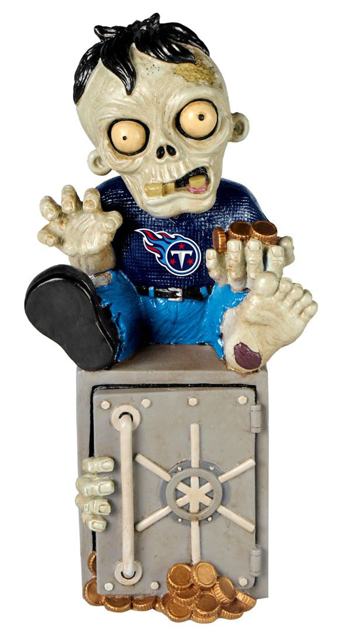 Forever Collectibles Tennessee Titans Zombie Bank Figurine Fan Gear NFL Tennessee Titans