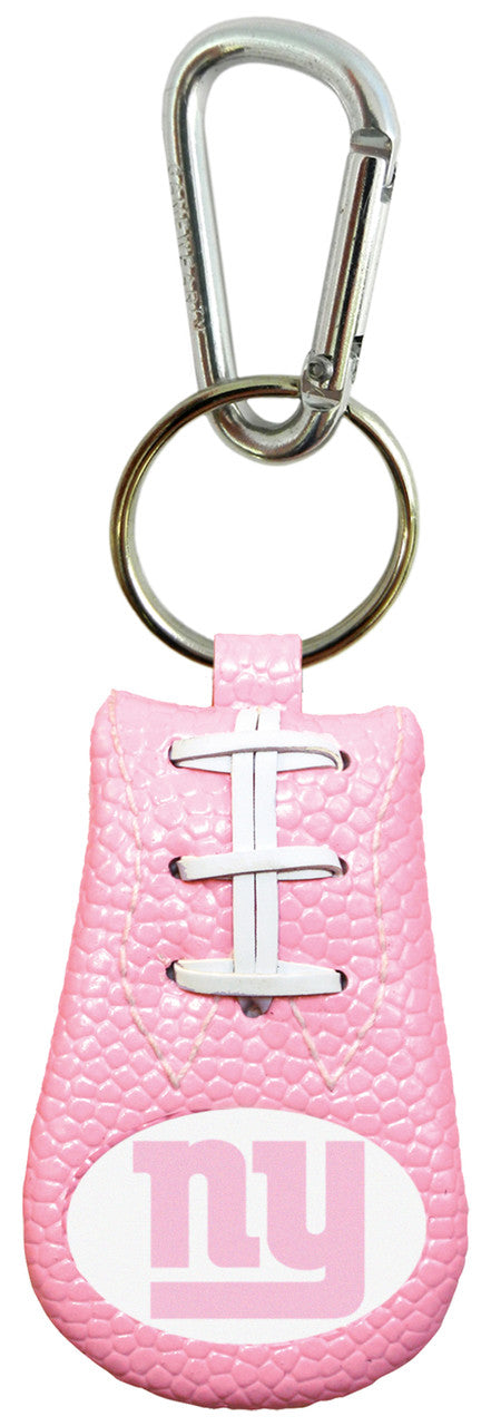 Gamewear New York Giants Pink Football Keychain Fan Gear NFL New York Giants