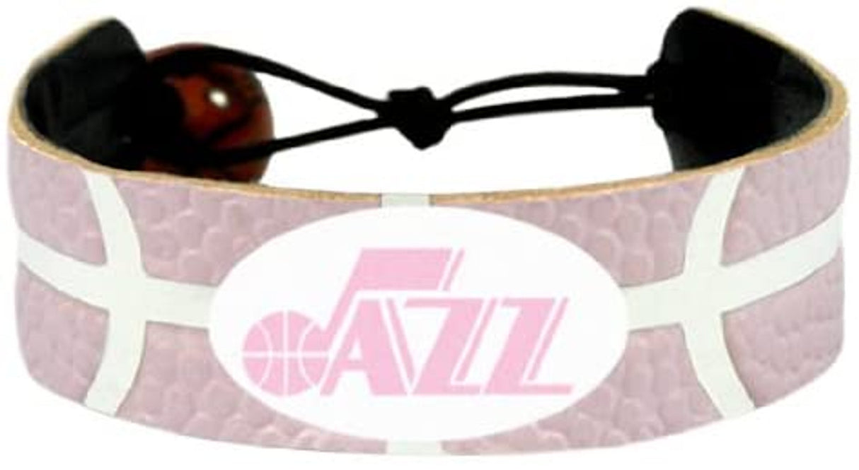 Gamewear Utah Jazz Pink Team Color Basketball Bracelet Fan Gear NBA Utah Jazz