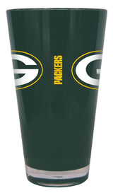 BOELTER Green Bay Packers 20oz Plastic Insulated Glass Pint Fan Gear NFL Green Bay Packers