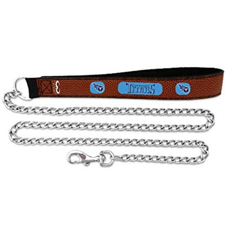 Gamewear Tennessee Titans Leather Football Pet Leash Size Large Fan Gear NFL Tennessee Titans