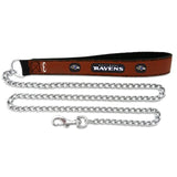 Gamewear Baltimore Ravens Football Leather Pet Leash Size Medium Fan Gear NFL Baltimore Ravens