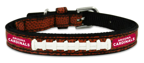 Gamewear Arizona Cardinals Leather Classic Football Pet Collar Size Toy Fan Gear NFL Arizona Cardinals