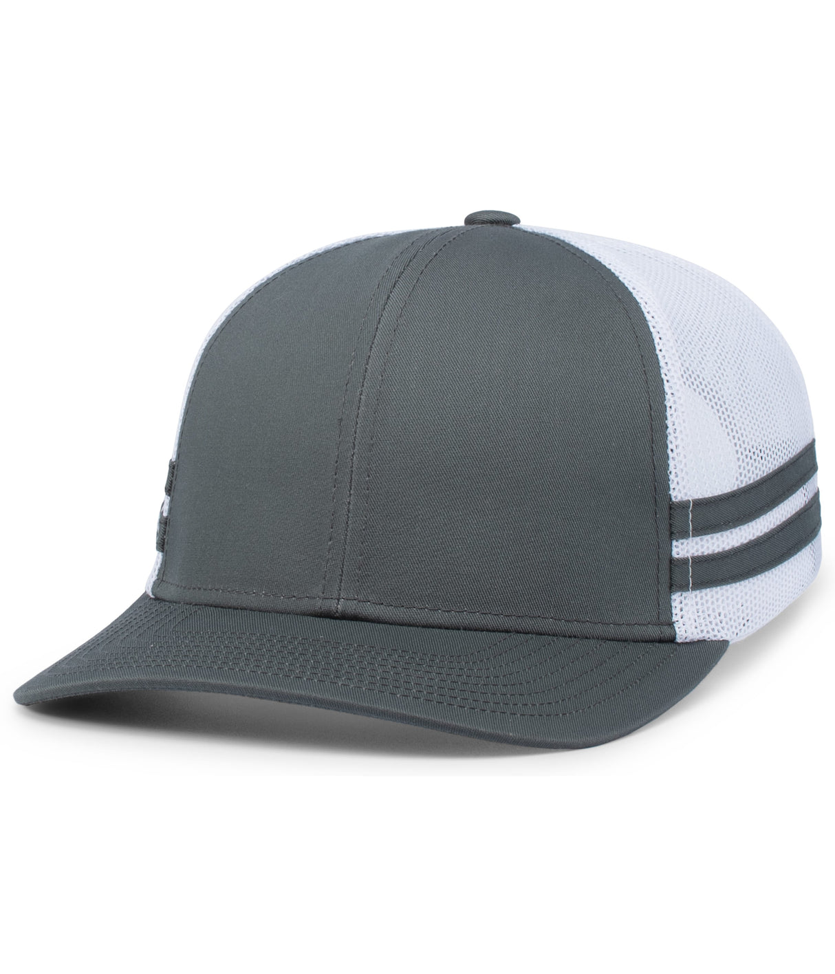 Pacific Headwear Low-Profile Stripe Trucker Cap Pacific Headwear