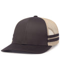 Pacific Headwear Low-Profile Stripe Trucker Cap Pacific Headwear