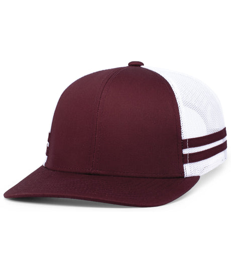 Pacific Headwear Low-Profile Stripe Trucker Cap Pacific Headwear