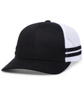 Pacific Headwear Low-Profile Stripe Trucker Cap Pacific Headwear