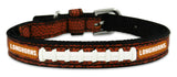 Gamewear Texas Longhorns Leather Classic Football Pet Collar Toy Fan Gear NCAA Texas Longhorns