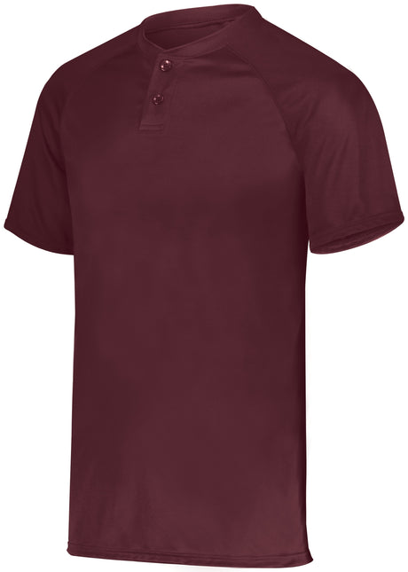 Augusta Youth Attain Wicking Two-Button Baseball Jersey Augusta